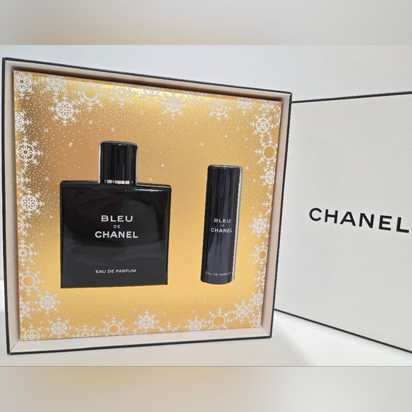 CHANEL BLUE  SET:  Eau De Parfum 3.4OZ/100ML+Twist &Spray 0.7OZ/20ML In Box New - Picture 1 of 16